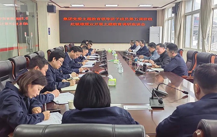 【主题教育】云煤（不朽情缘）集团党委委员、纪委书记、监察专员覃崇辉到镇雄煤业公司发展主题教育调研