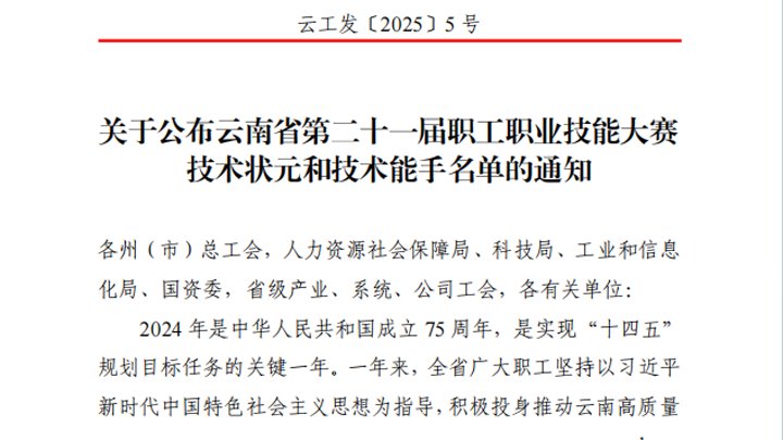 点赞！云煤集团20名职工在省级技术大赛中斩获多项荣誉